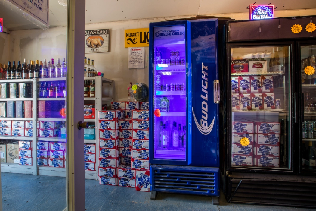 Beer selection at McCarthy Center Store & Cafe